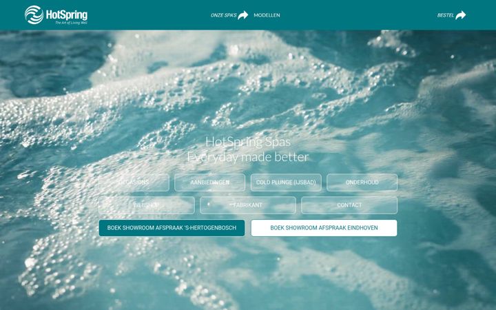 Screenshot of hotspring-nl.com