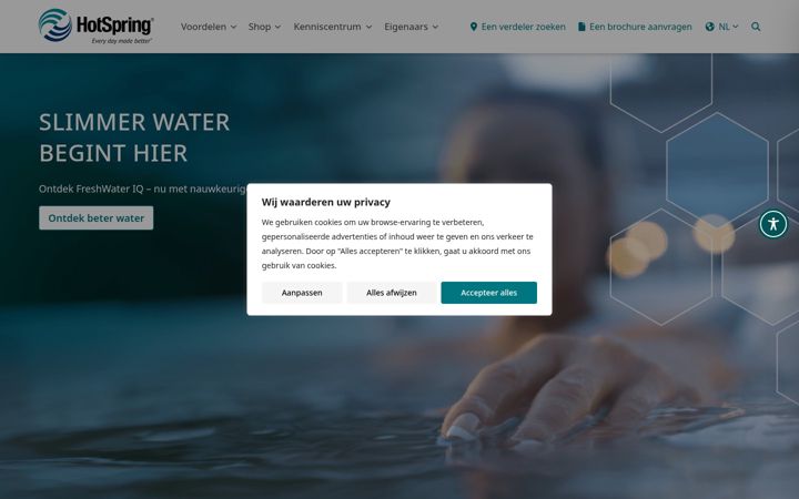 Screenshot of hotspring.be