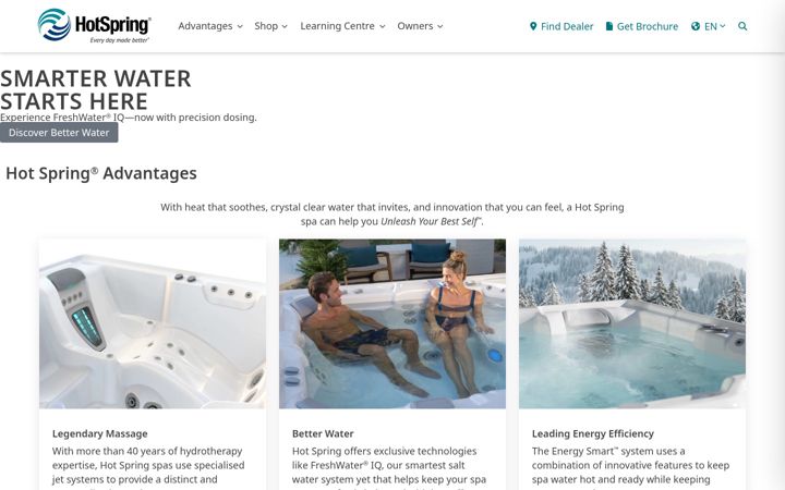 Screenshot of hotspring.fr