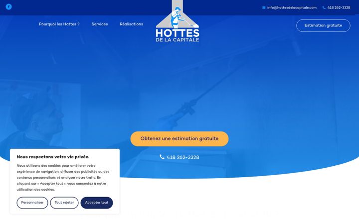 Screenshot of hottesdelacapitale.com
