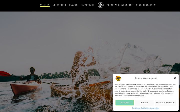 Screenshot of hotton-kayak.be