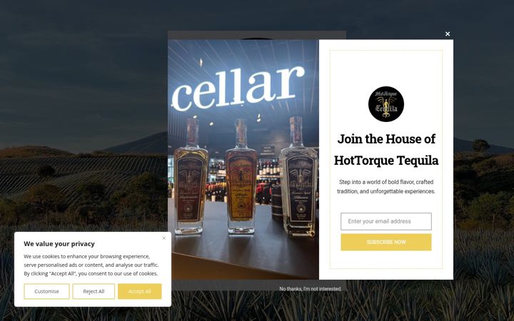 Screenshot of hottorquetequila.com