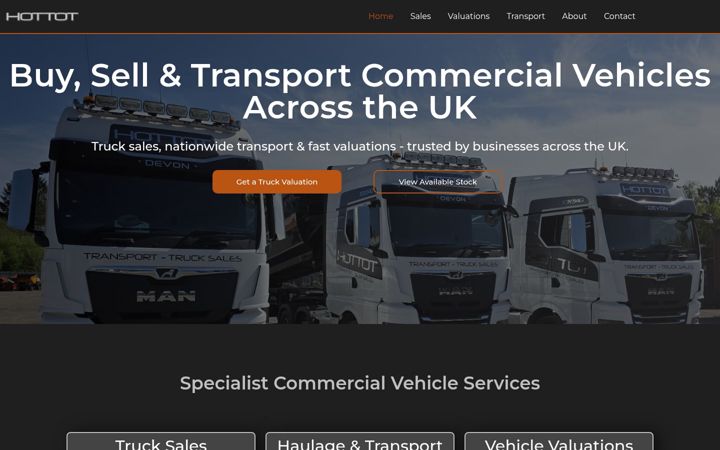Screenshot of hottottransport.co.uk