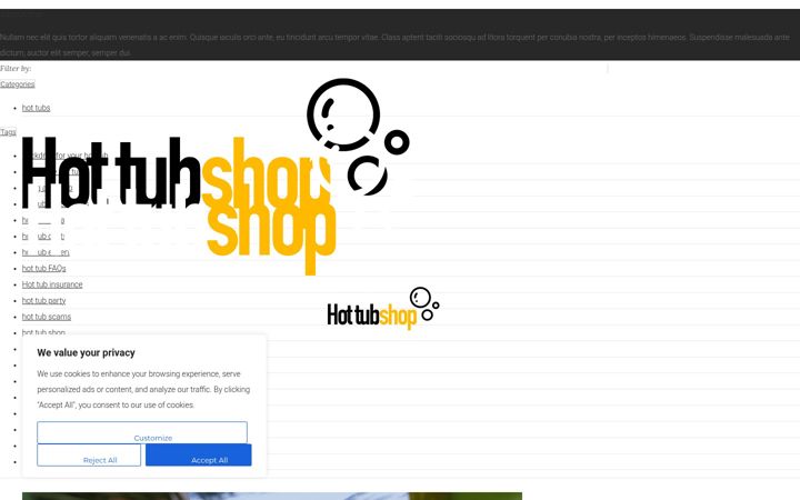 Screenshot of hottubshop.co.uk