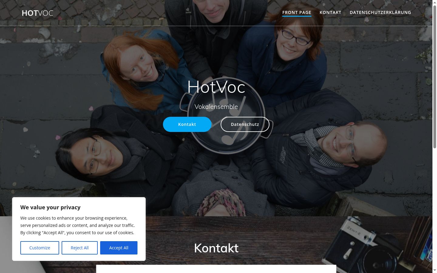 Zrzut ekranu banera zgody wyświetlanego przed jakąkolwiek interakcją