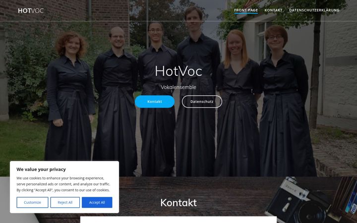 Screenshot of hotvoc.de