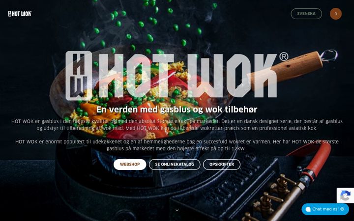 Screenshot of hotwok.dk