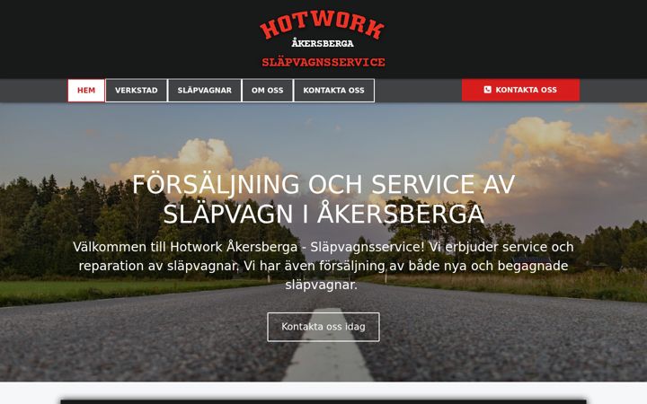 Screenshot of hotwork.se