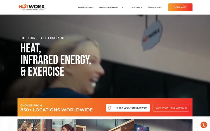 Screenshot of hotworx.net