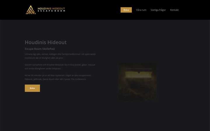 Screenshot of houdinis.se