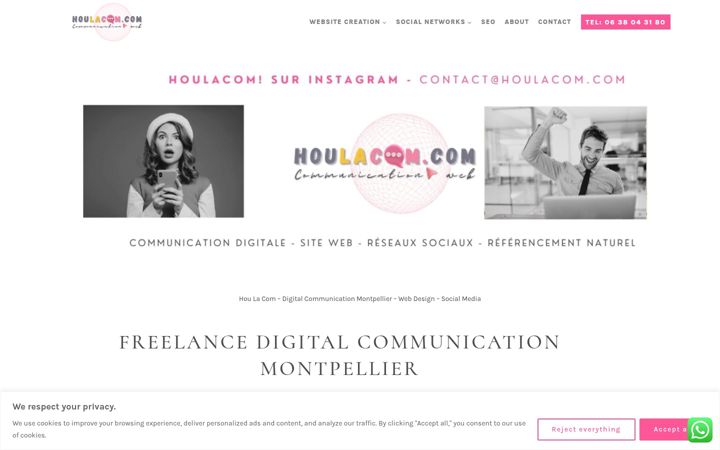Screenshot of houlacom.com