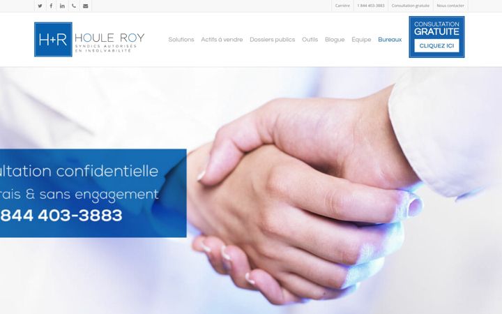 Screenshot of houleroy.com