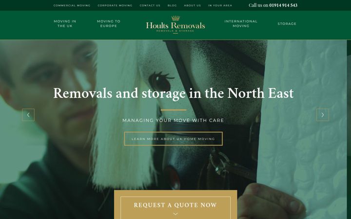 Screenshot του hoults.co.uk