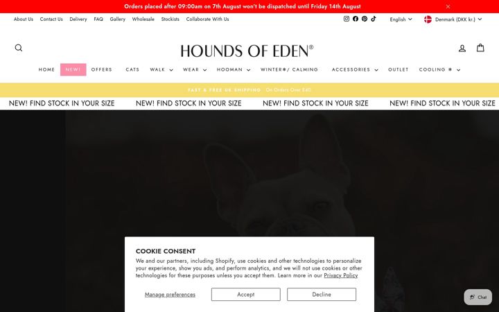 Screenshot of houndsofeden.com