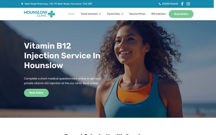 Screenshot of hounslowclinic.co.uk
