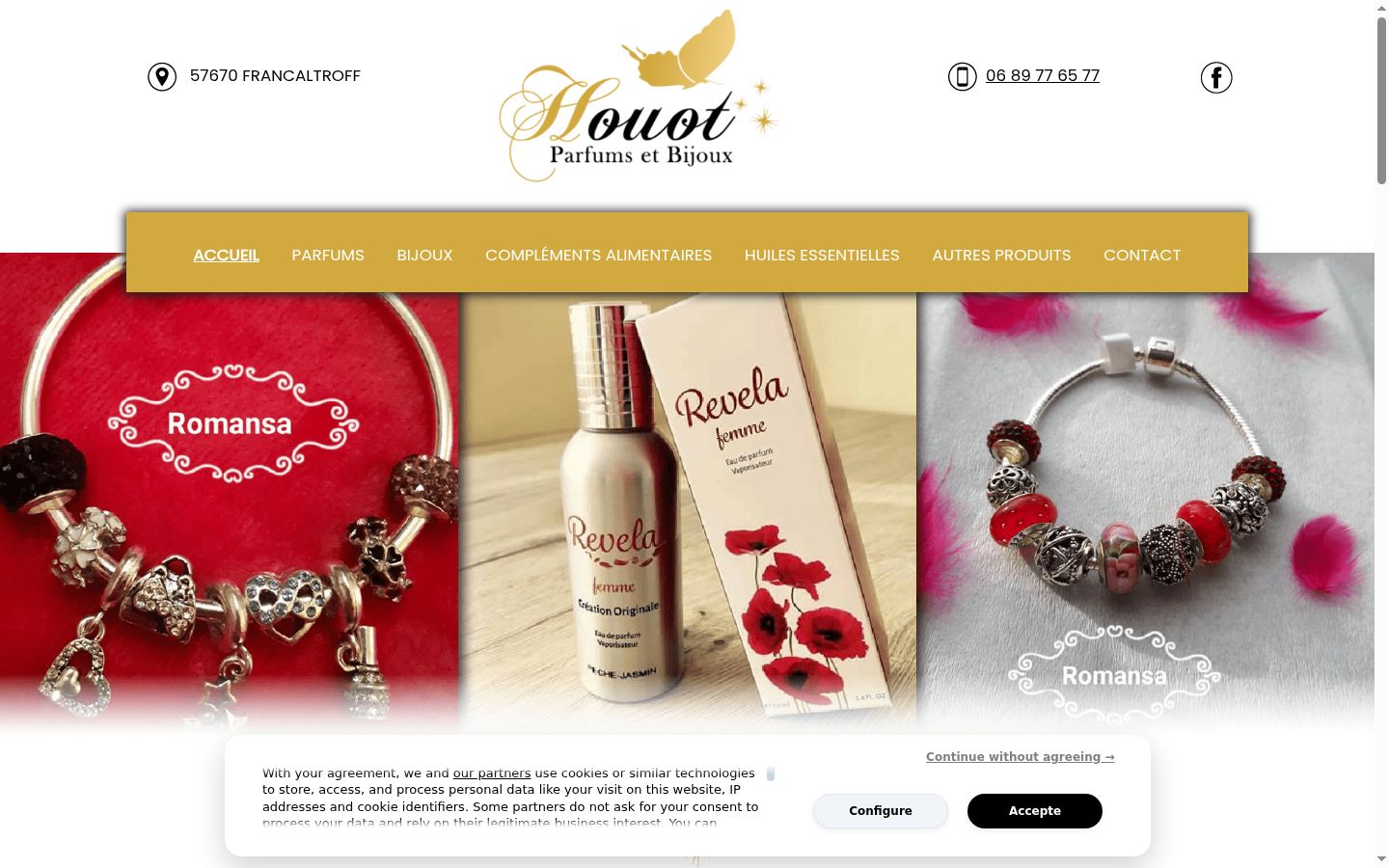 Screenshot tal-banner tal-kunsens muri qabel kwalunkwe interazzjoni