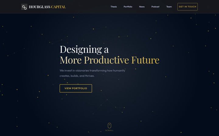 Screenshot of hourglassvp.com