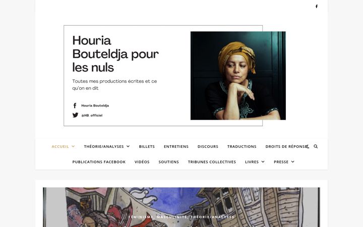 Screenshot of houriabouteldja.fr