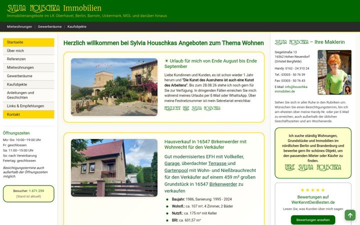Screenshot of houschka-immobilien.de