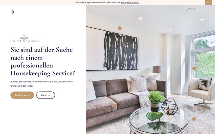 Screenshot of house-angels.com