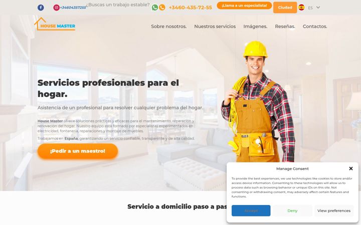 Screenshot of house-master.es