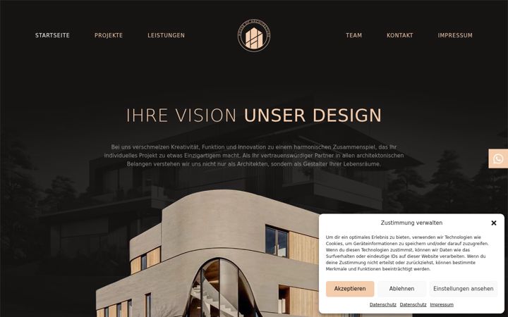 Screenshot of house-of-architecture.de