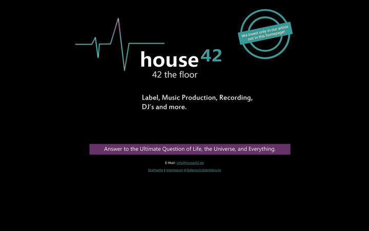 Screenshot of house42.de