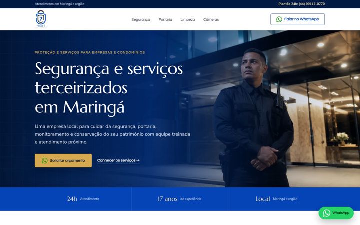 Screenshot of house7seguranca.com.br