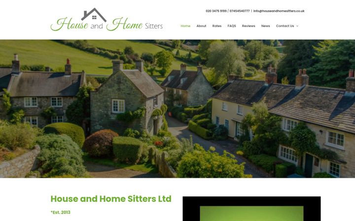 Screenshot of houseandhomesitters.co.uk