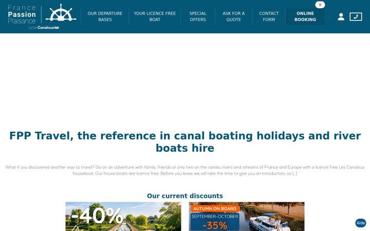 Screenshot of houseboat-hire.com