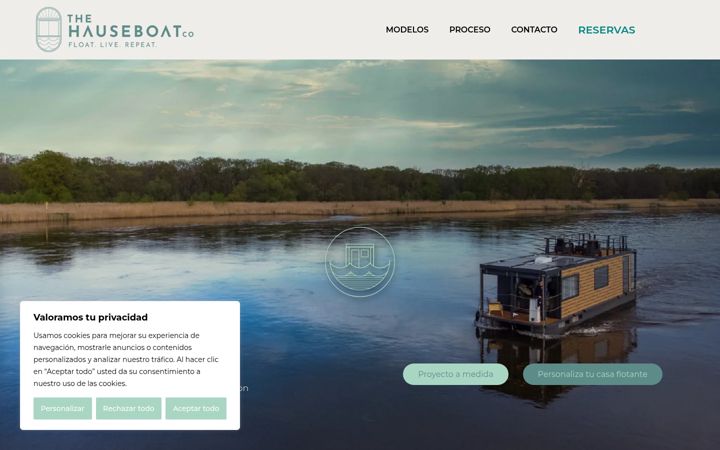 Screenshot of houseboatco.com