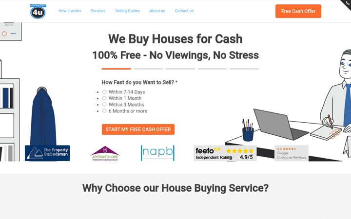 Screenshot of housebuyers4u.co.uk