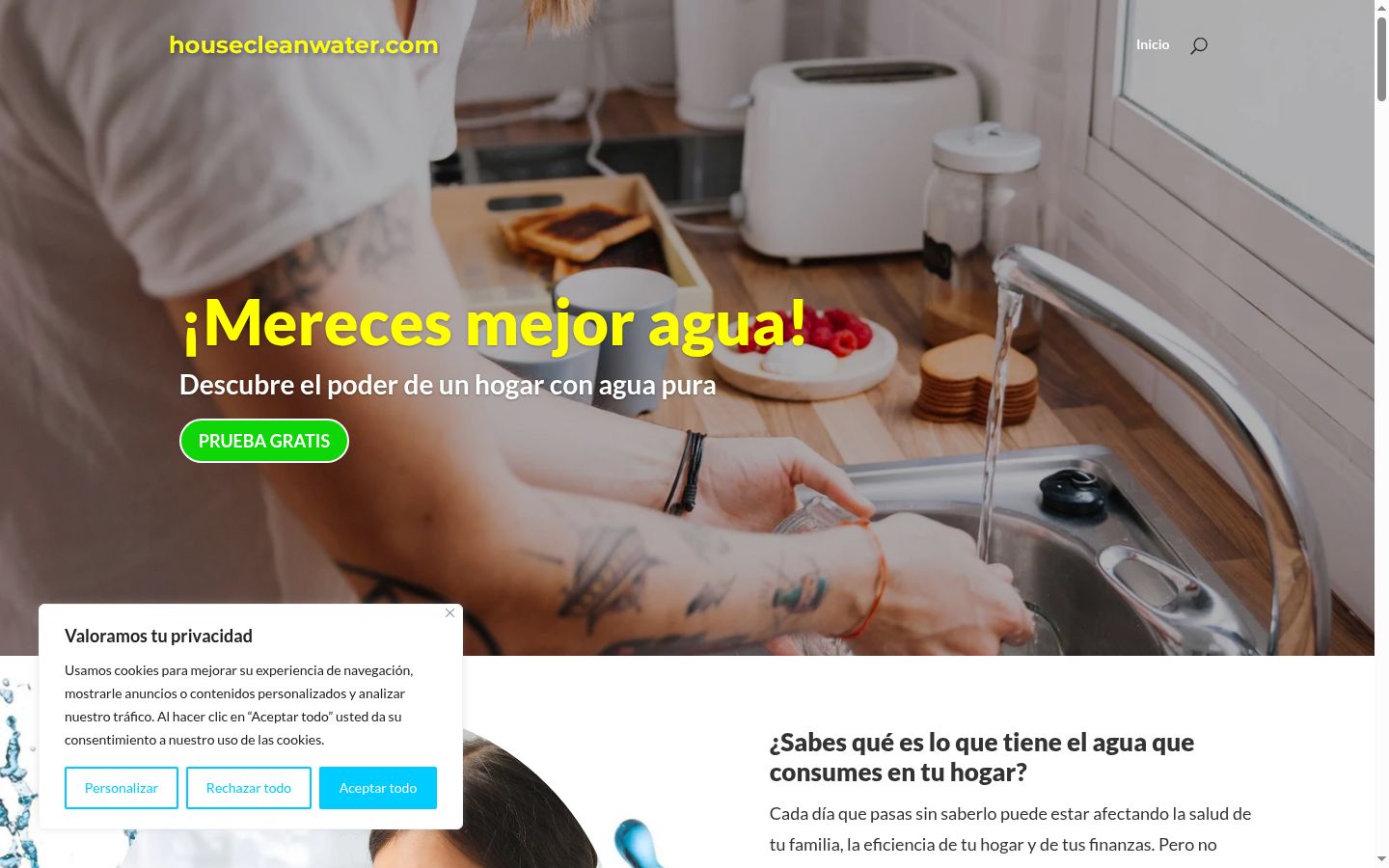 Sutikimo reklamjuostės, rodytos prieš bet kokią sąveiką, ekrano kopija