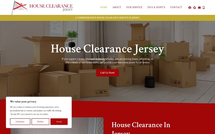 Screenshot of houseclearancejersey.co.uk