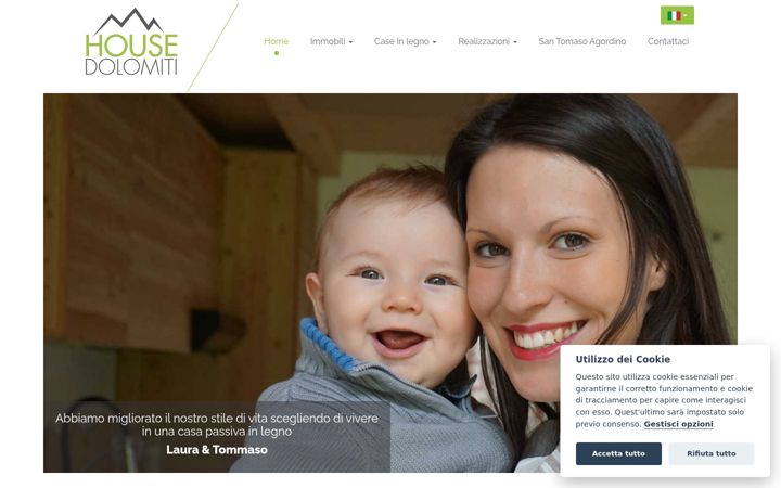 Screenshot of housedolomiti.it