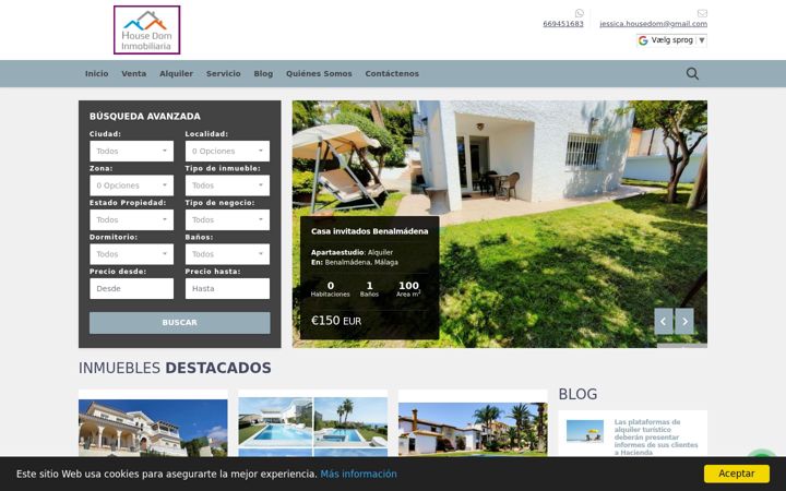 Screenshot of housedom.es