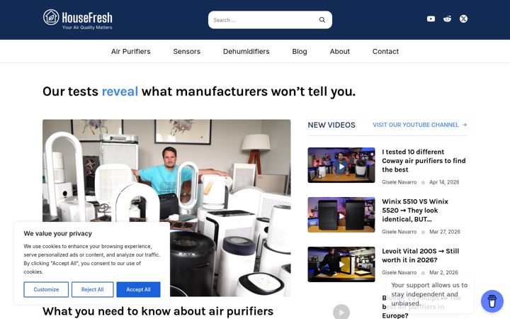 Screenshot of housefresh.com