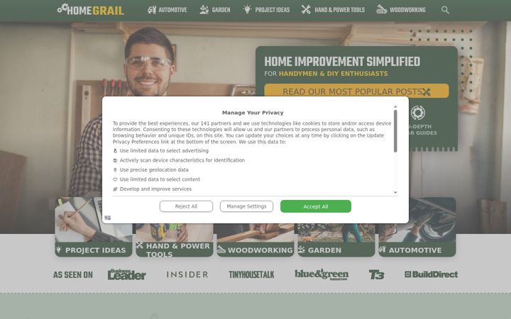 Screenshot of housegrail.com