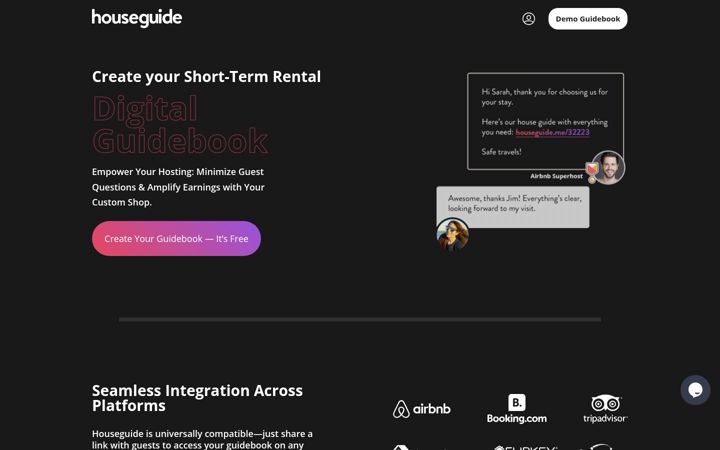 Screenshot of houseguideapp.com