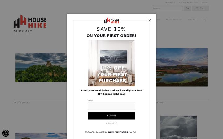 Screenshot of househikephotography.com