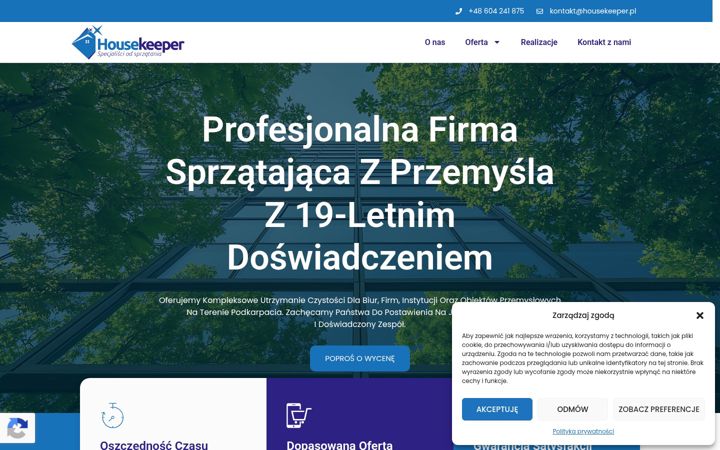Screenshot of housekeeper.pl