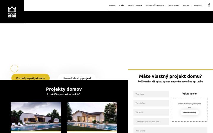 Screenshot of houseking.sk