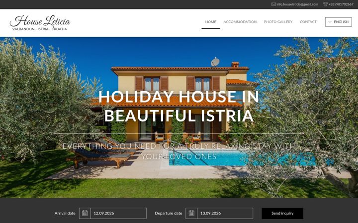 Screenshot of houseleticia.com