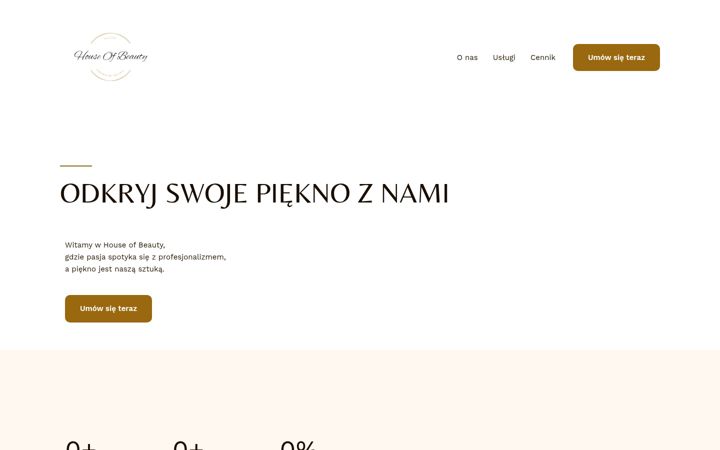 Screenshot of houseofbeauty.net.pl