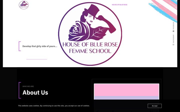 Screenshot of houseofbluerose.com