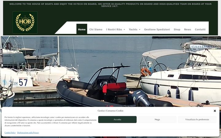 Screenshot of houseofboats.it
