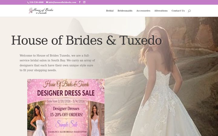 Screenshot of houseofbrides4u.com