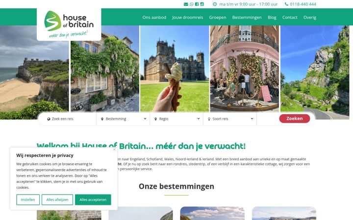 Screenshot of houseofbritain.nl