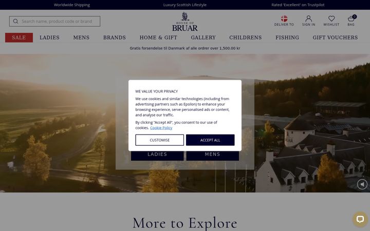 Screenshot of houseofbruar.com
