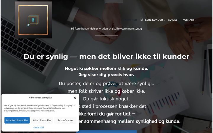 Screenshot of houseofbusinesssolutions.dk